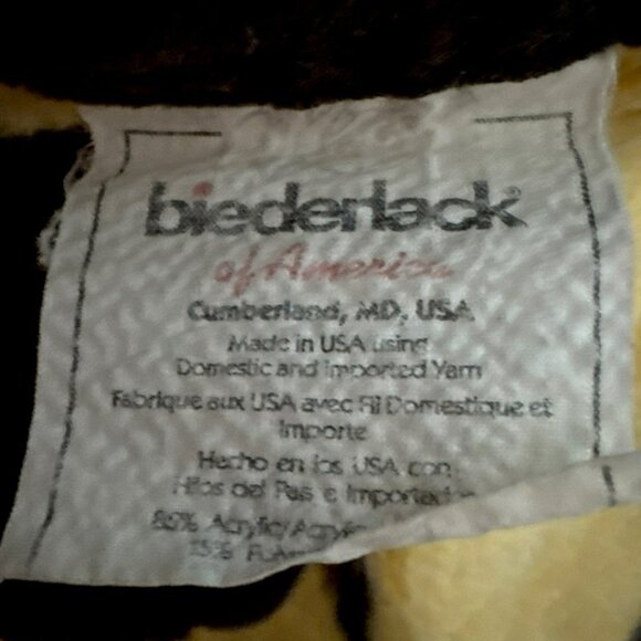 VTG Biederlack Blanket Cheetah Acrylic Queen Size 87"x84" James Hautman USA - Picture 4 of 4